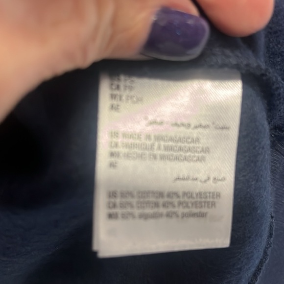 NWT Ladies Karen Scott PS Navy Sweatshirt - Picture 7 of 7